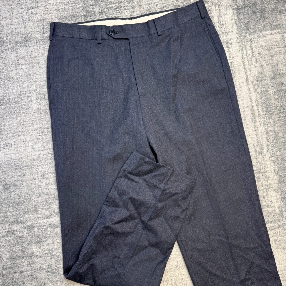 Brooks Brothers Dress Pants Mens 34x32 (32x30) Blue Regent Fit Wool Suit Trouser